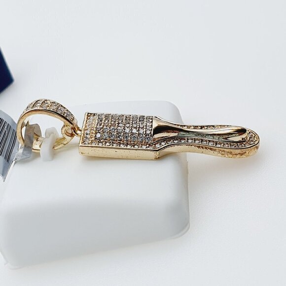 "14K Gold Plated Cubic Zircon Pendant, INUS1BR063 - Picture 7 of 8